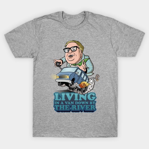 Chris farley down by the river shirt on sale